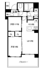 ルフォン武蔵小杉今井仲町 1階 間取り図