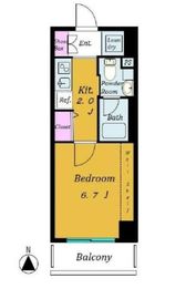 ブライズ恵比寿 4階 間取り図