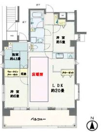 ロワール浅草花川戸 12階 間取り図