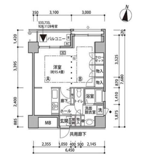 東雲キャナルコートCODAN 18-1028 間取り図