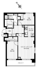 グラマシー恵比寿 604 間取り図