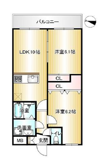 Vortex Seta (ボルテックスセタ) 105 間取り図