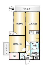 Vortex Seta (ボルテックスセタ) 201 間取り図