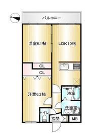 Vortex Seta (ボルテックスセタ) 204 間取り図