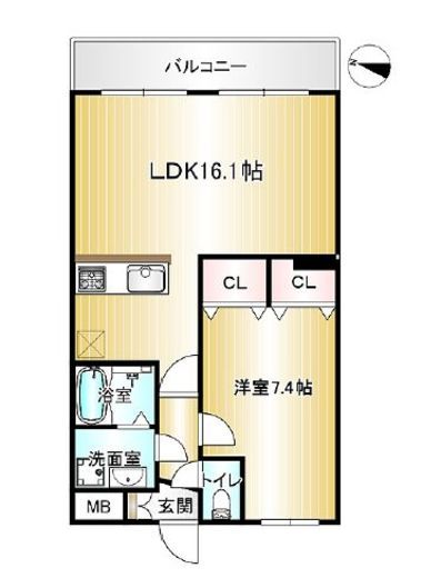 Vortex Seta (ボルテックスセタ) 306 間取り図