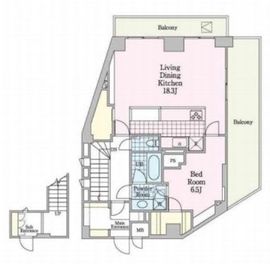 グラマシー恵比寿 806 間取り図