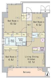 HIGASHIKOMATSUGAWA APARTMENT (東小松川アパートメント) 201 間取り図