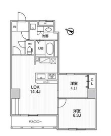 コンフォリア・リヴ志村三丁目 210 間取り図