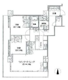 D'グラフォート横浜クルージングタワー 10階 間取り図