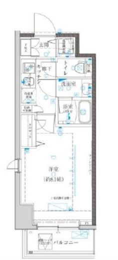 クレイシア八丁畷ステーションサイト 7階 間取り図