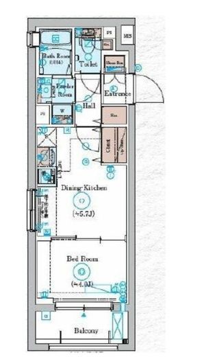GENOVIA川崎Ⅴ (ジェノヴィア川崎Ⅴ) 4階 間取り図