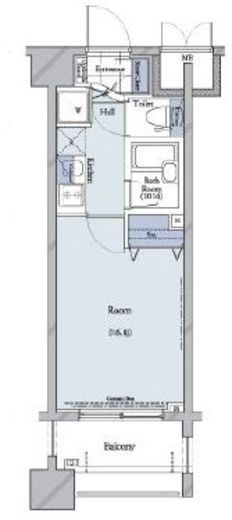 コンシェリア・デュー代々木公園 8階 間取り図