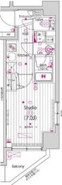 ガーラ・グランディ横濱関内 11階 間取り図