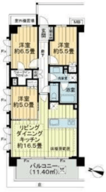 ライオンズ宮前平マスターヒルズ 2階 間取り図
