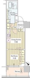 ユニゾンタワー 1203 間取り図