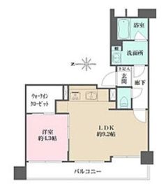 ファミール東麻布ベルファース 5階 間取り図