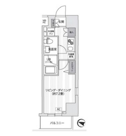 プライマル五反田 301 間取り図