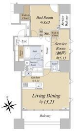 グランドヒルズ南青山 7階 間取り図