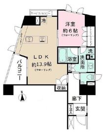 ユニーブル杉並高円寺 5階 間取り図