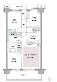 ザ・パークハウス西馬込 2階 間取り図