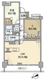 ピアースコード目黒洗足 1階 間取り図