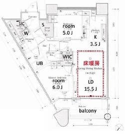 パークタワー勝どきミッド/サウス 39階 間取り図