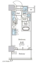 パークアクシス大塚ステーションゲートタワー 2105 間取り図