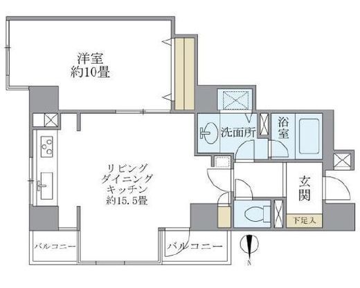 ノースウエストヒル 804 間取り図