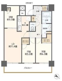 リヴァリエ 8階 間取り図