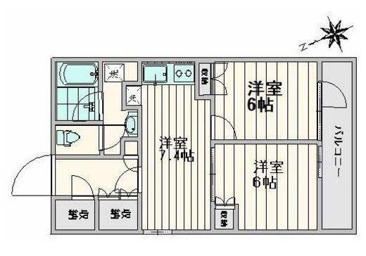 シンフォニーシティ荻窪 9階 間取り図