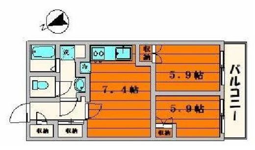 シンフォニーシティ荻窪 7階 間取り図