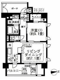 プレミスト神楽坂 2階 間取り図