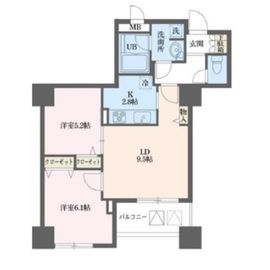 ドゥーエ横浜駅前 1608 間取り図