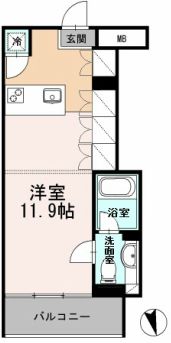 カスタリア目黒長者丸 215 間取り図