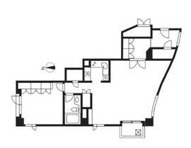 元麻布ガーデン 203 間取り図