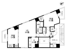 季美　東大井 1401 間取り図