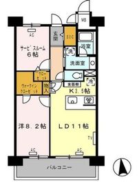 ロイヤルパークス西新井 720 間取り図