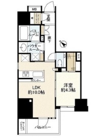 リバーシア佃 2F1 間取り図