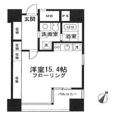 アクアキューブ銀座東 702 間取り図