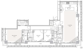 リビオレジデンス西麻布 3002 間取り図