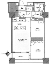 ザ・湾岸タワーレックスガーデン 10階 間取り図