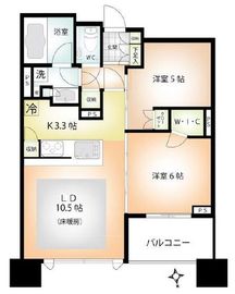 シティタワー武蔵小杉 50階 間取り図