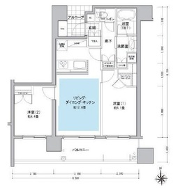 アスコットパーク新御徒町ソレイユ 6階 間取り図