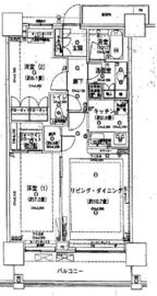 ベイクレストタワー 20階 間取り図