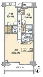 ブランズ八雲 2階 間取り図