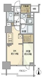 アトラス北品川 7階 間取り図