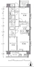 パークアクシス滝野川 301 間取り図