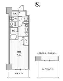 コンフォリア・リヴ志村三丁目 604 間取り図