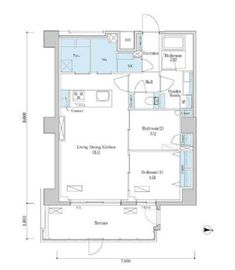 デュオフラッツ篠崎 103 間取り図