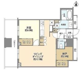 アトラスブランズタワー三河島 28階 間取り図